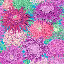 Japanese Chrysanthemum Magenta by Philip Jacobs for KF Collective