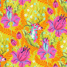 Tiny Beasts Deer John Glow by Tula Pink from Free Spirit Fabrics